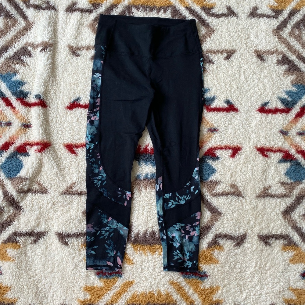 Skechers 7/8 Leggings with Floral Sides